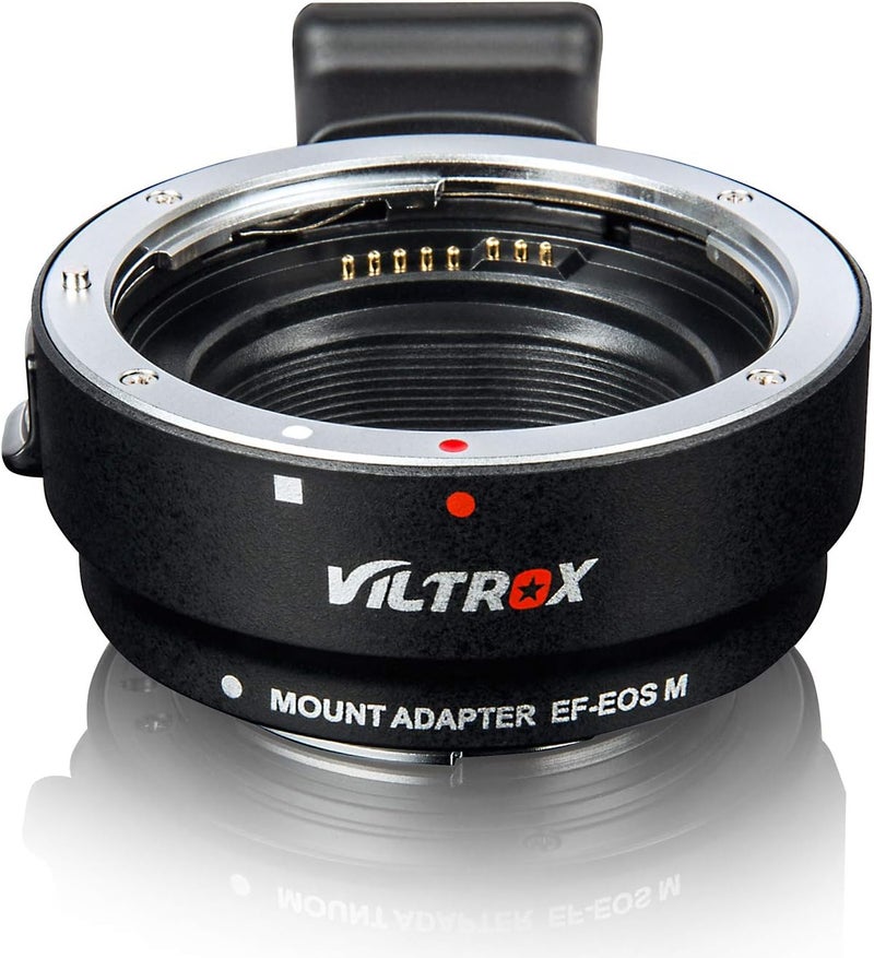 VILTROX EF-EOS M Electronic AF Auto Focus Lens Mount Adapter for Canon EF/EF-S Lens to Canon EOS-M (EF-M Mount) Mirrorless Camera M1 M2 M3 M5 M6 M10 M50 M100 - Image 1